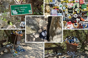 Εικόνες ντροπής στο Φαράγγι του Άβακα: Σκουπίδια διάσπαρτα σε όλη την περιοχή (ΒΙΝΤΕΟ)