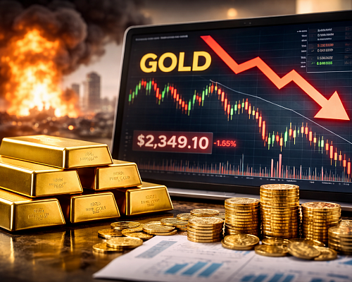 Ο κόσμος φλέγεται, αλλά γιατί πέφτει ο χρυσός; Το παράδοξο των αγορών