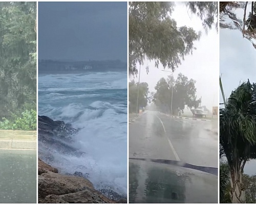 Αγρίεψε ο καιρός: Σφοδροί άνεμοι και έντονες βροχοπτώσεις «σαρώνουν» το νησί (ΒΙΝΤΕΟ)