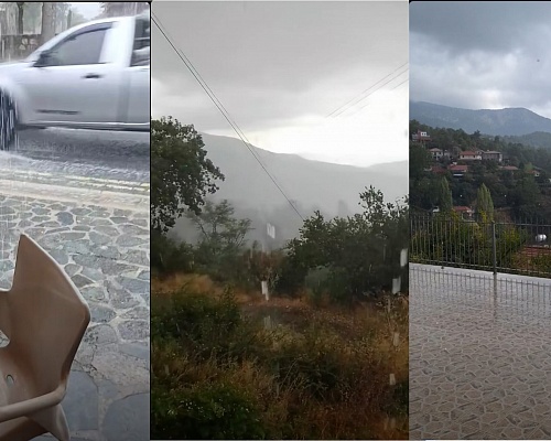 ΒΙΝΤΕΟ: Έντονη βροχόπτωση στο Τρόοδος, μύρισε φθινόπωρο στα ορεινά