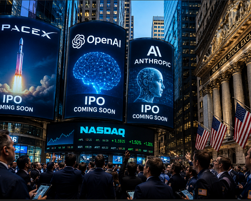 SpaceX, OpenAI και Anthropic ετοιμάζουν το μεγαλύτερο IPO σοκ της δεκαετίας και η Wall Street ήδη αναστατώνεται