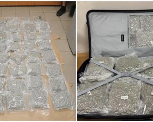 Ποινή 12 χρόνων σε 39χρονη που έφτασε στην Κύπρο με πάνω από 20 κιλά ναρκωτικών