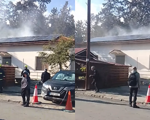 ΒΙΝΤΕΟ: Πυρκαγιά κοντά στην εκκλησία του Αγίου Νικολάου στη Λεμεσό