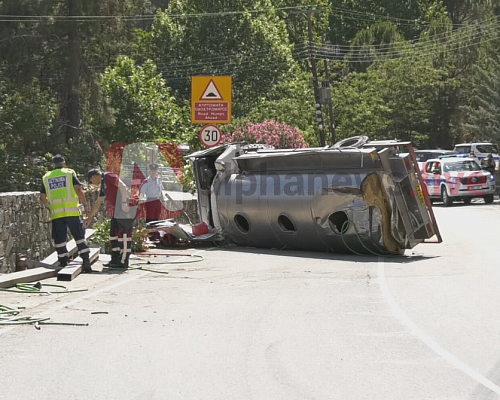 Έτσι γράφτηκε η τραγωδία: Έλεγχος στο μοιραίο βυτιοφόρο που παρέσυρε στον θάνατο τον Σωτήρη (ΦΩΤΟ)